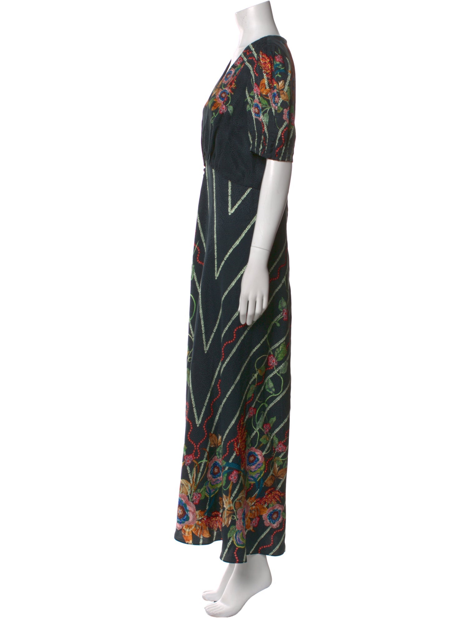 Saloni Silk Long Dress