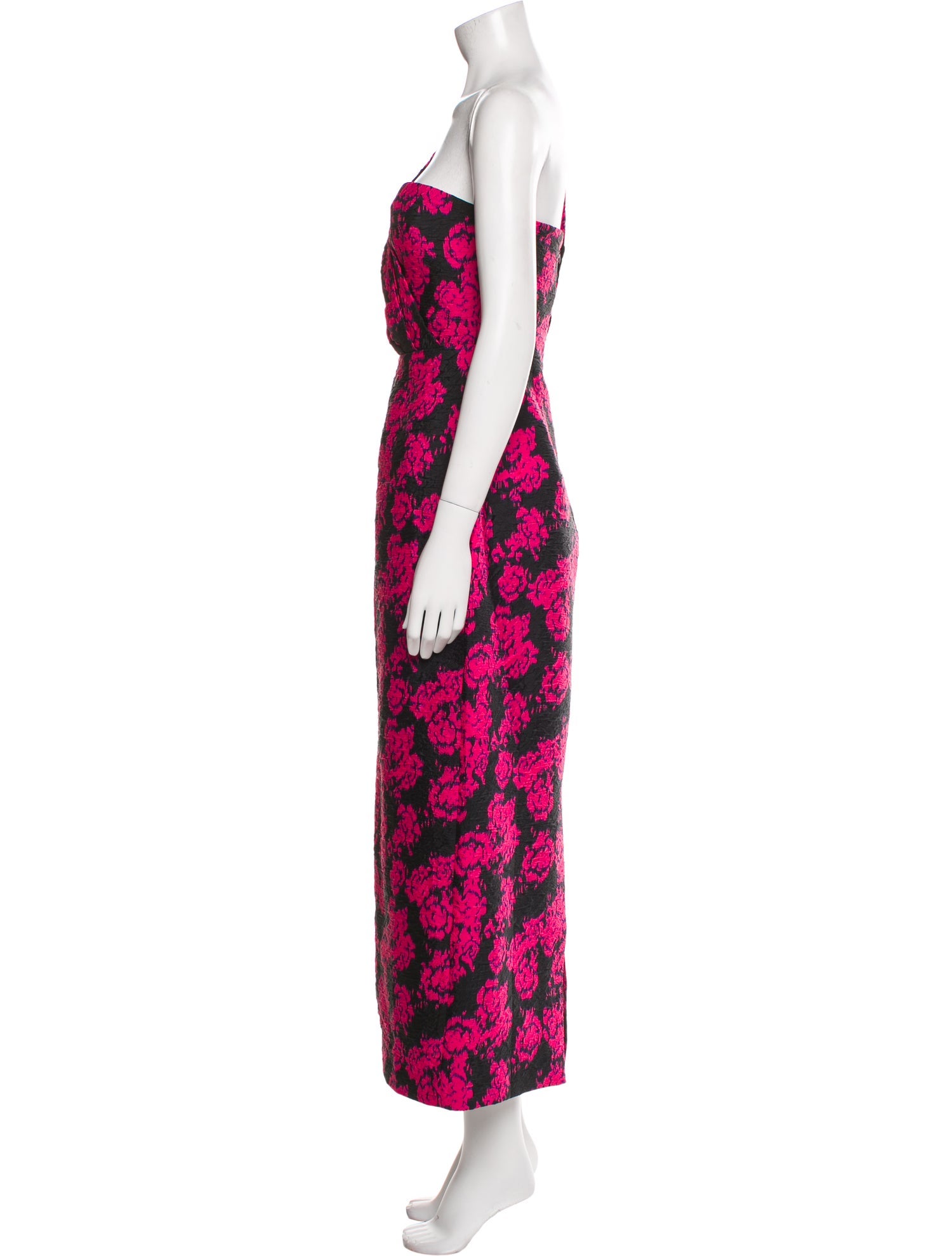 Saloni Floral Print Long Dress w/ Tags