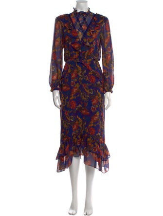 Saloni Silk Long Dress