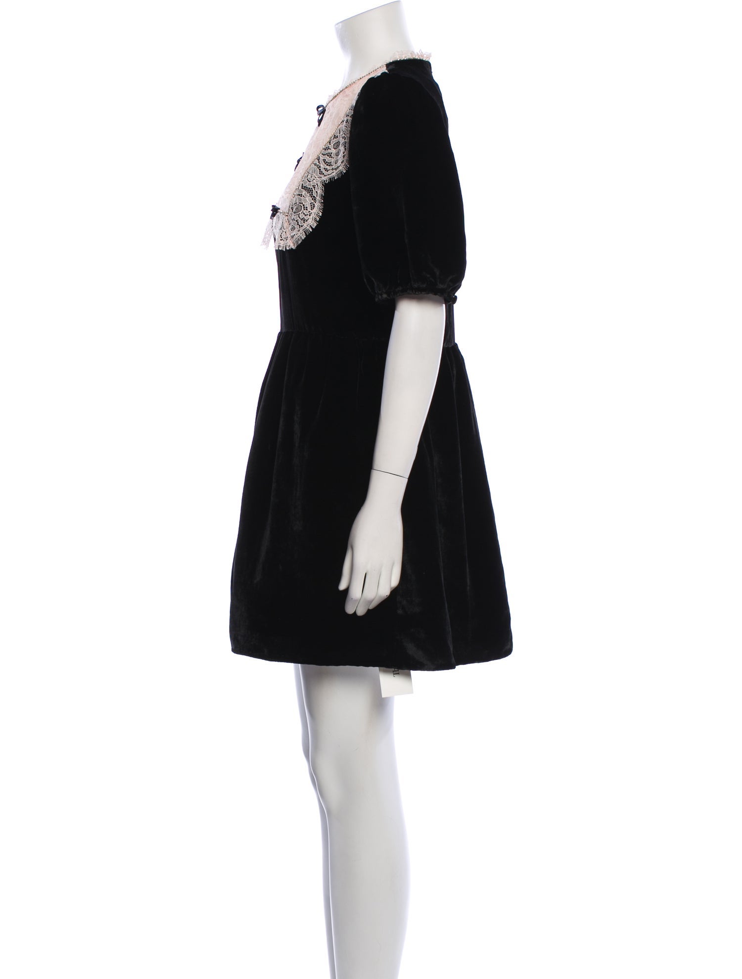 Saloni Crew Neck Mini Dress