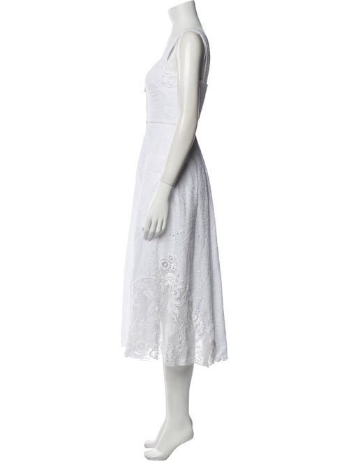 Saloni Square Neckline Midi Length Dress