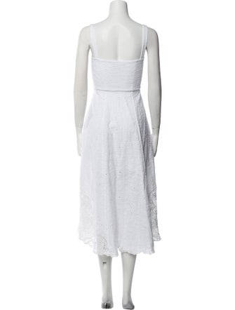 Saloni Square Neckline Midi Length Dress