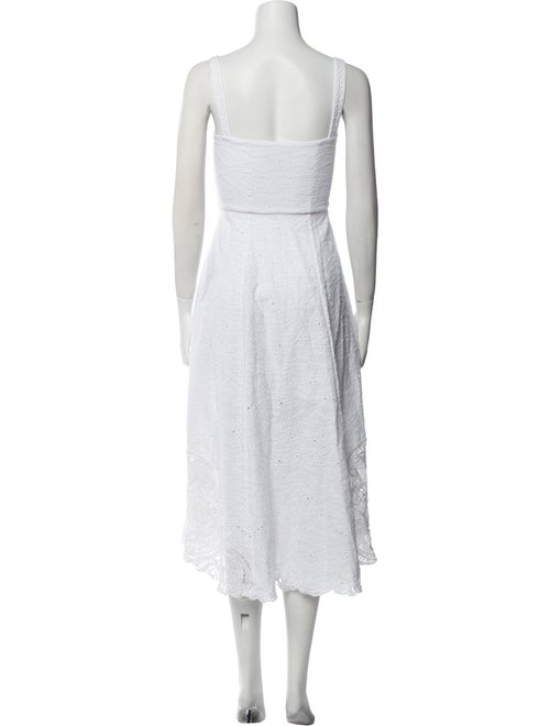 Saloni Square Neckline Midi Length Dress