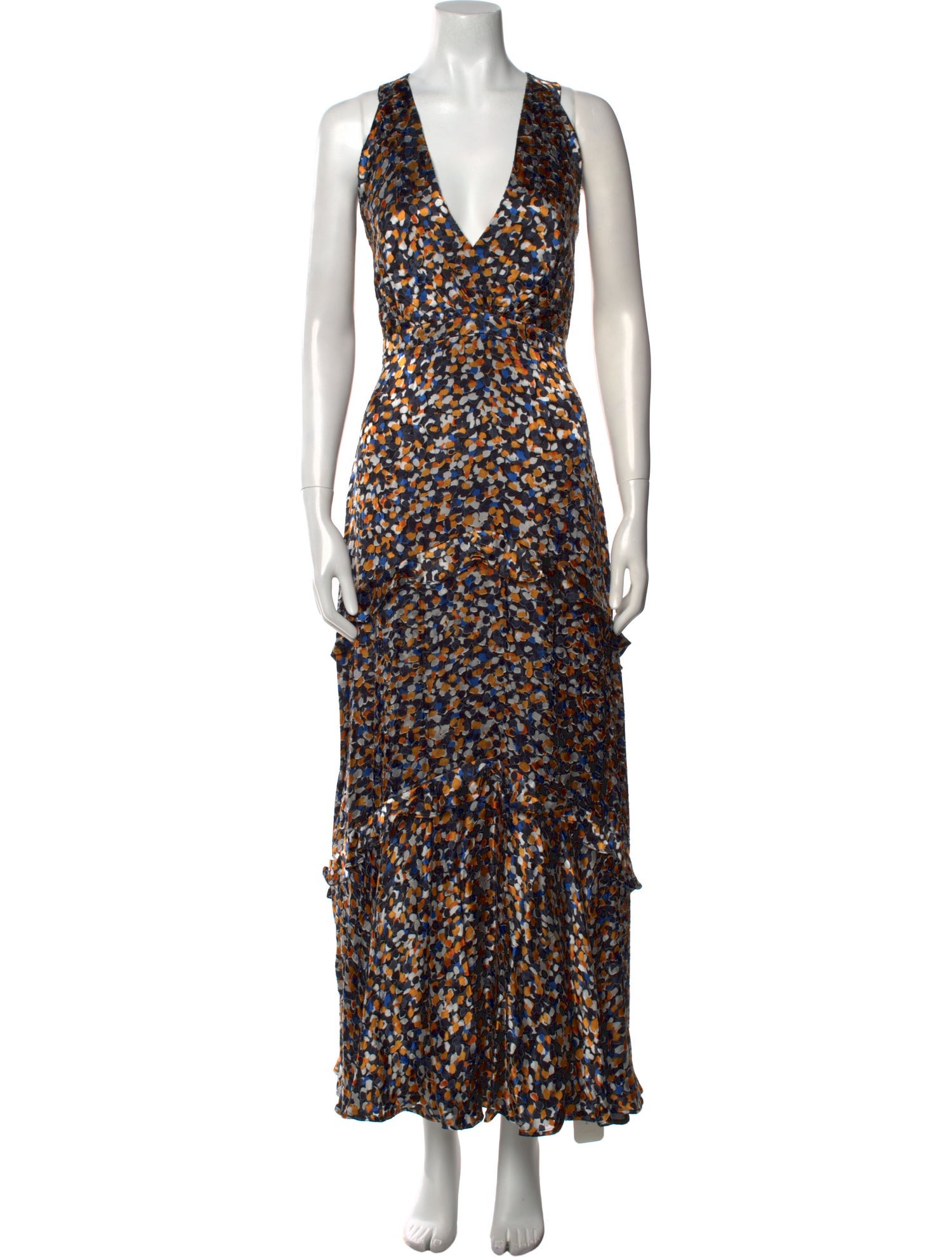 Saloni Printed Long Dress