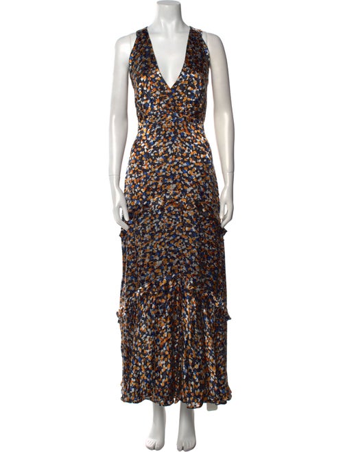 Saloni Printed Long Dress