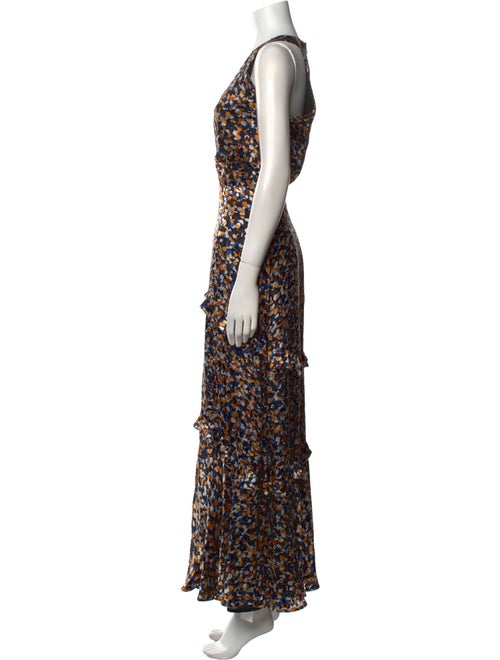 Saloni Printed Long Dress