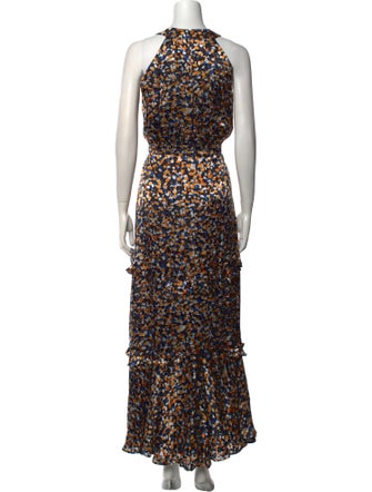 Saloni Printed Long Dress