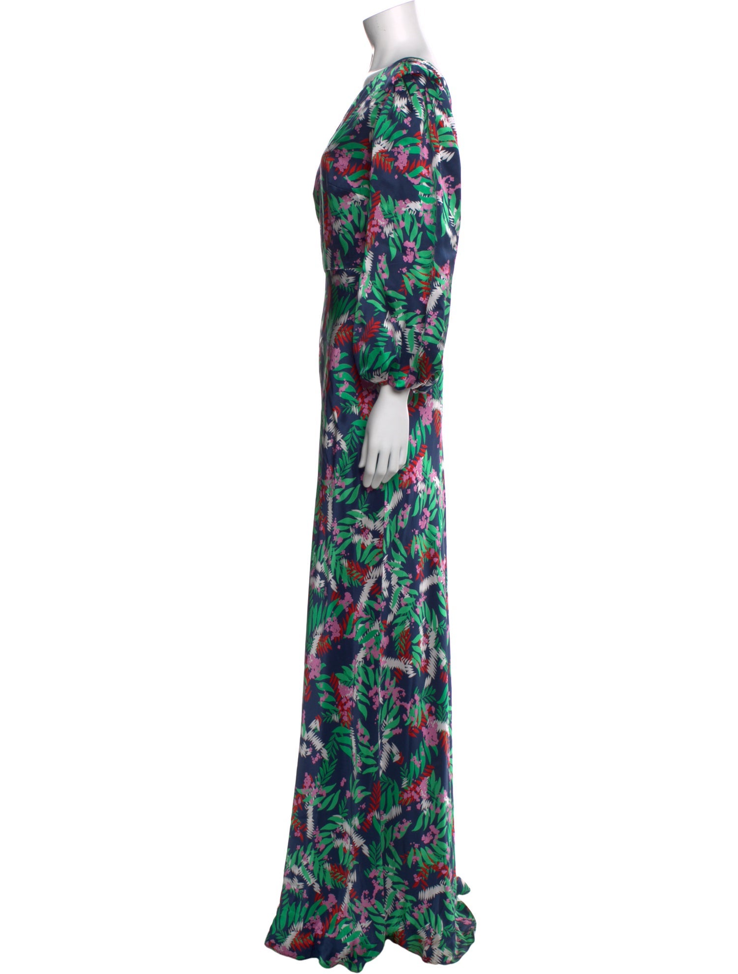 Saloni Silk Long Dress