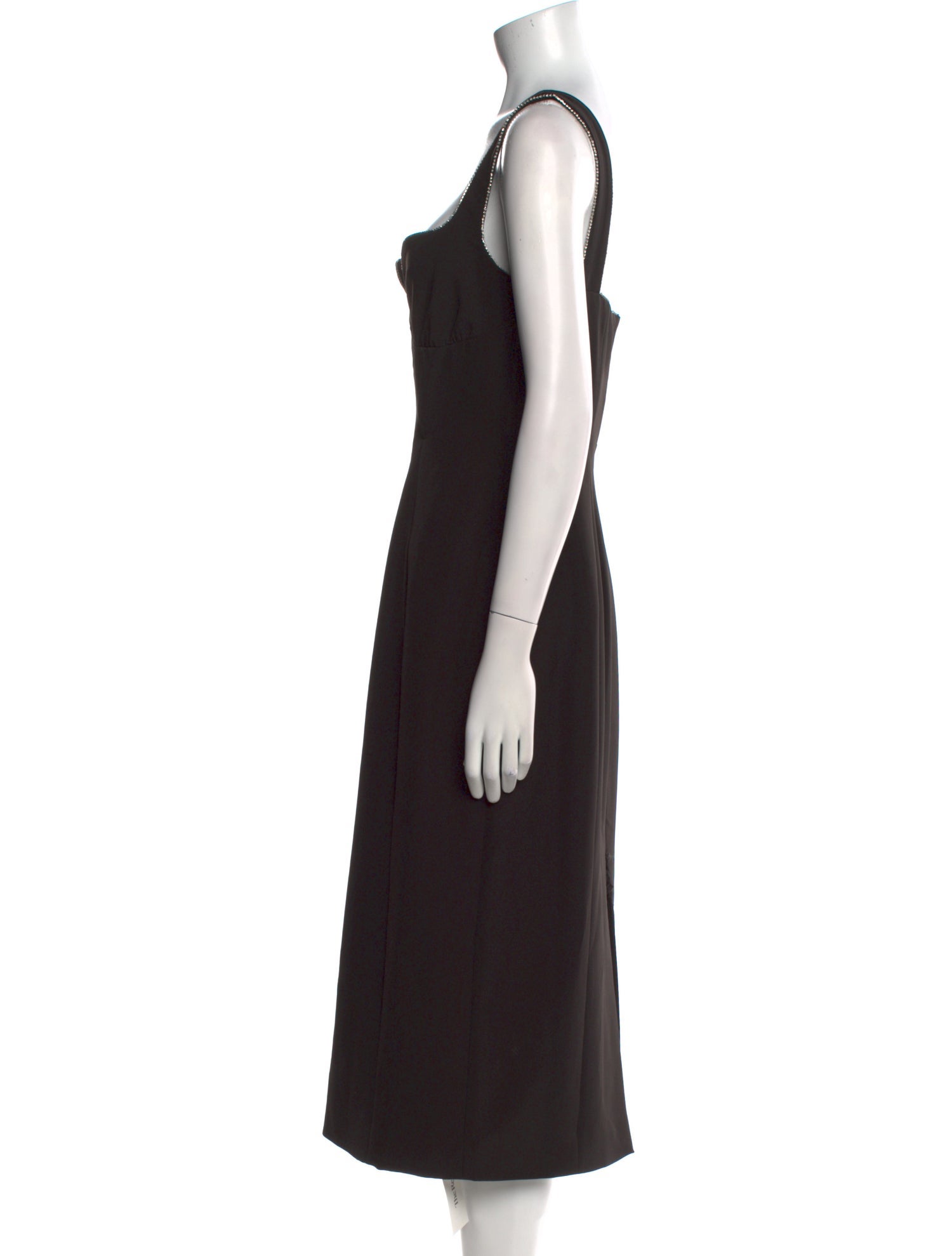 Saloni Square Neckline Midi Length Dress