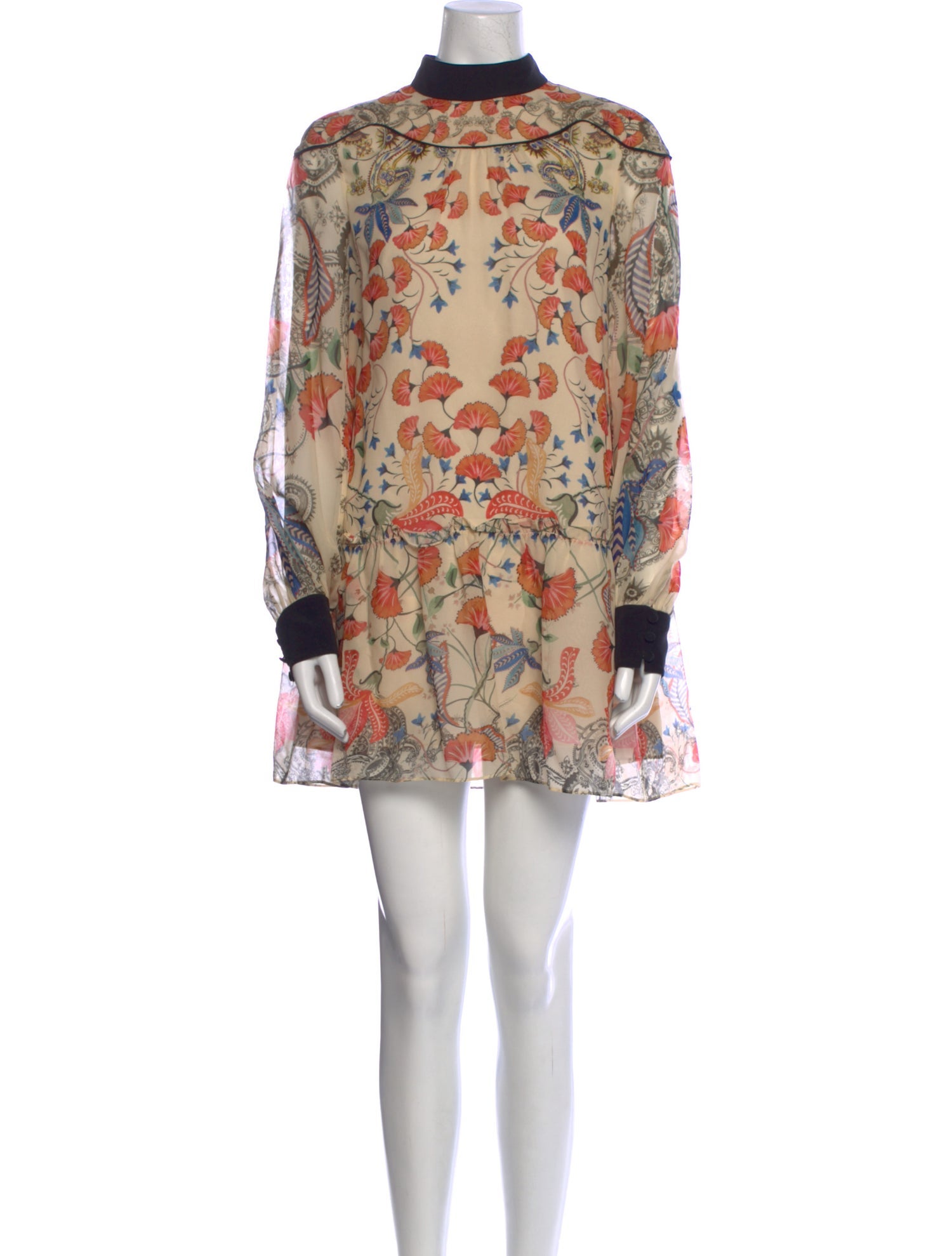 Saloni Silk Mini Dress