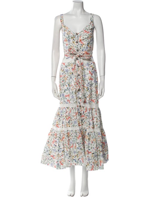 Saloni Floral Print Long Dress