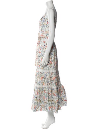 Saloni Floral Print Long Dress
