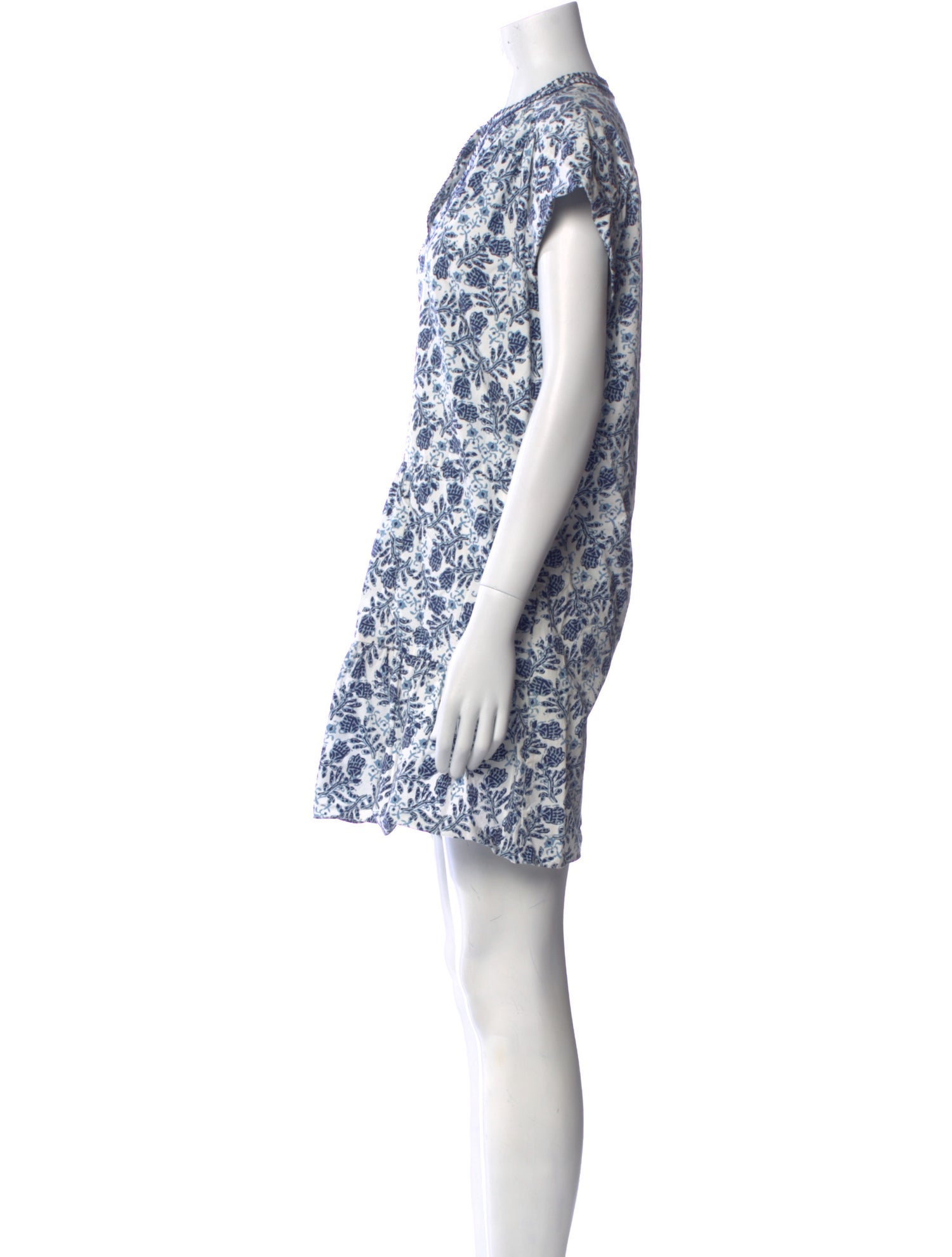 Saloni Floral Print Mini Dress