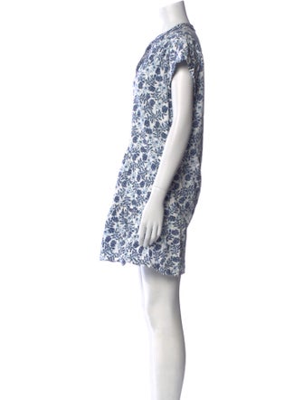Saloni Floral Print Mini Dress