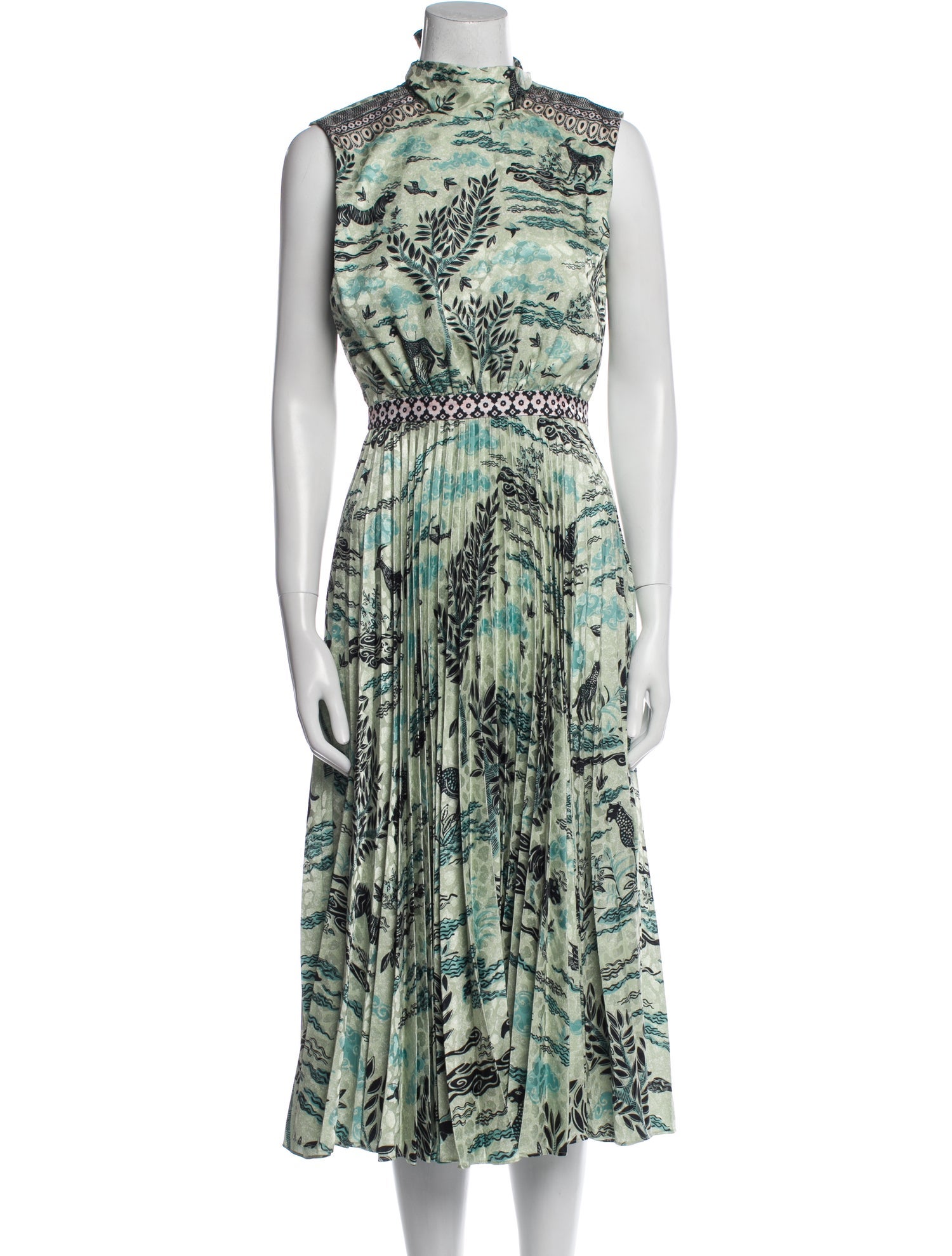 Saloni Printed Long Dress w/ Tags