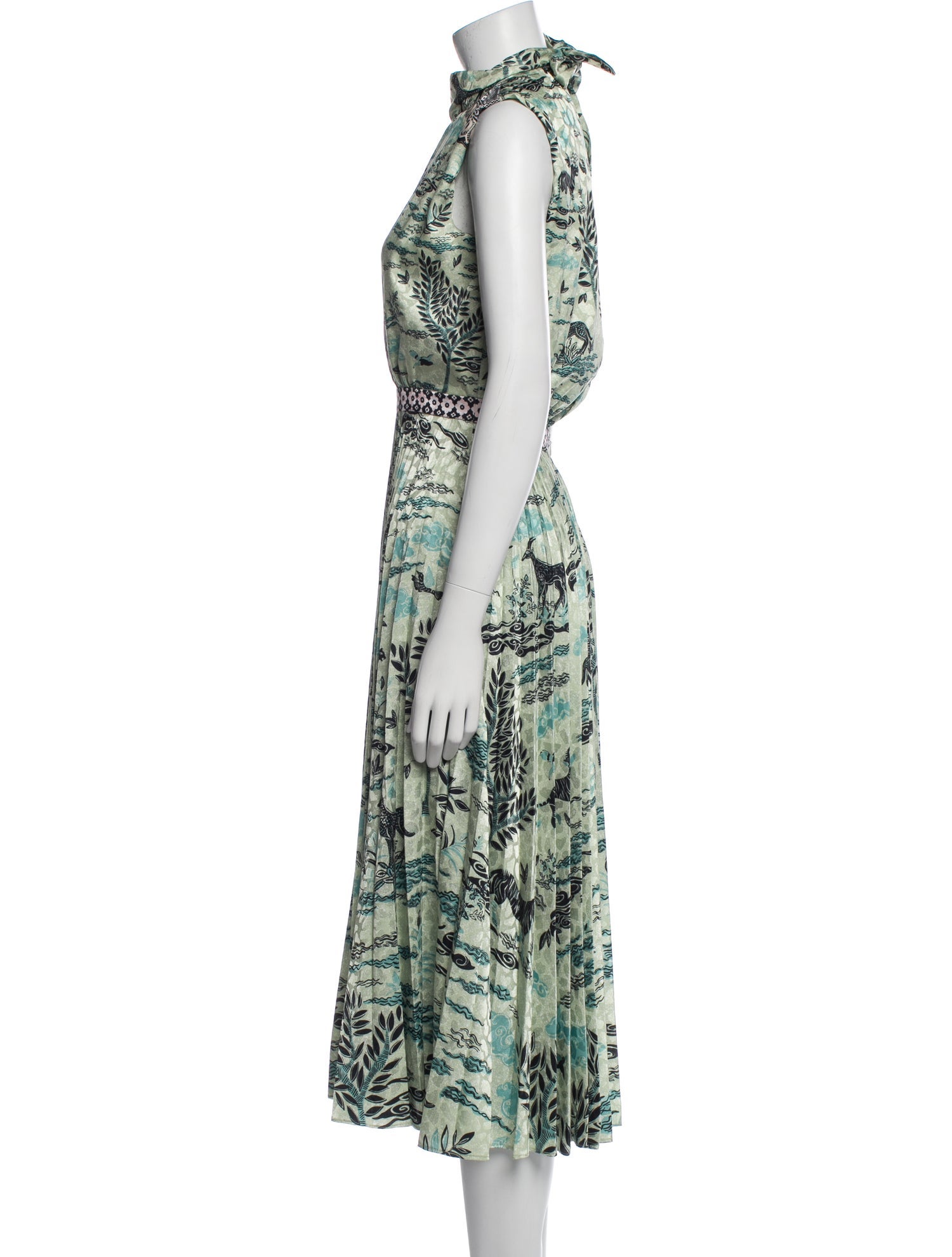 Saloni Printed Long Dress w/ Tags