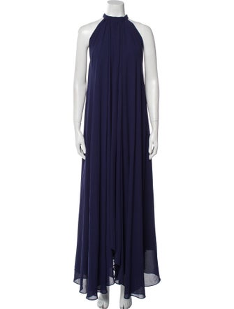Saloni Halterneck Long Dress