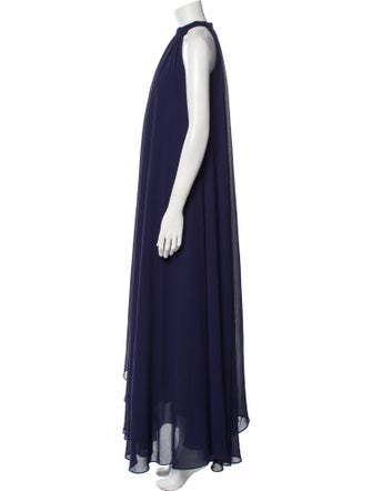 Saloni Halterneck Long Dress