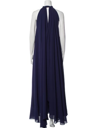 Saloni Halterneck Long Dress