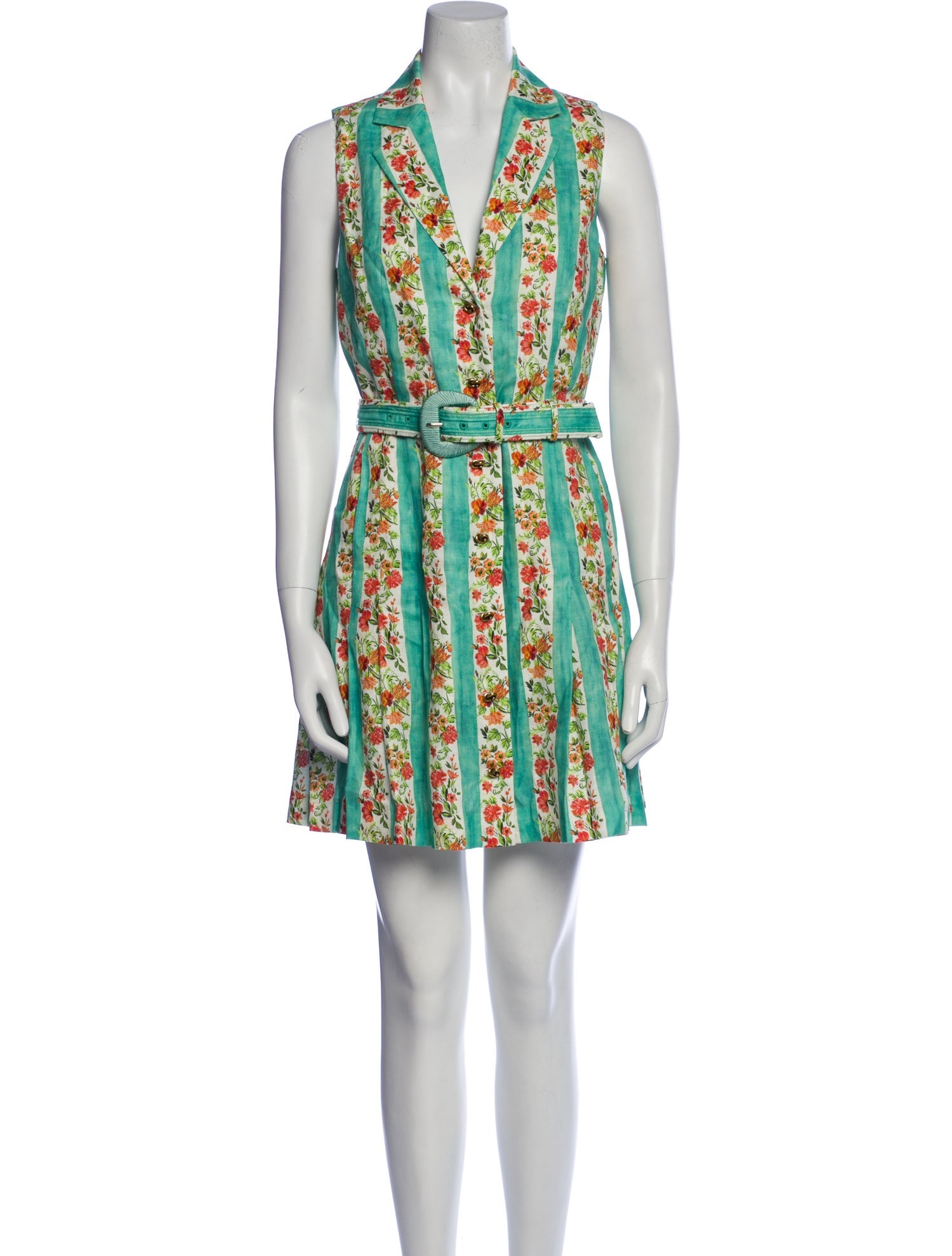 Saloni Linen Mini Dress