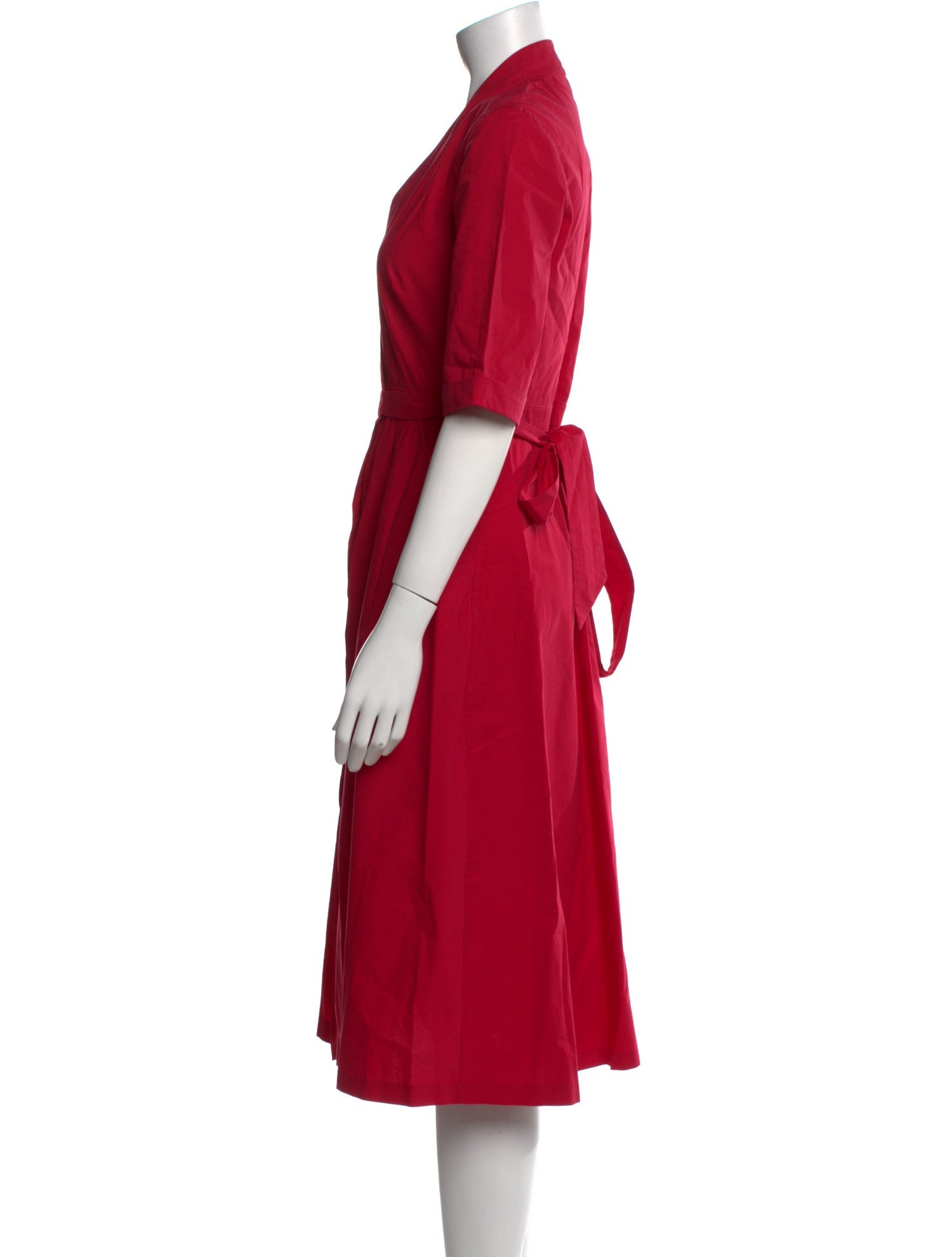 Saloni V-Neck Midi Length Dress