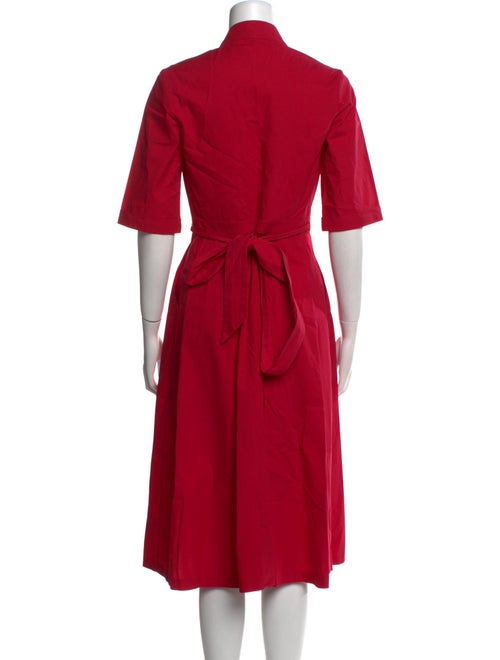 Saloni V-Neck Midi Length Dress