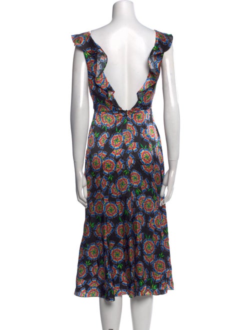 Saloni Silk Midi Length Dress