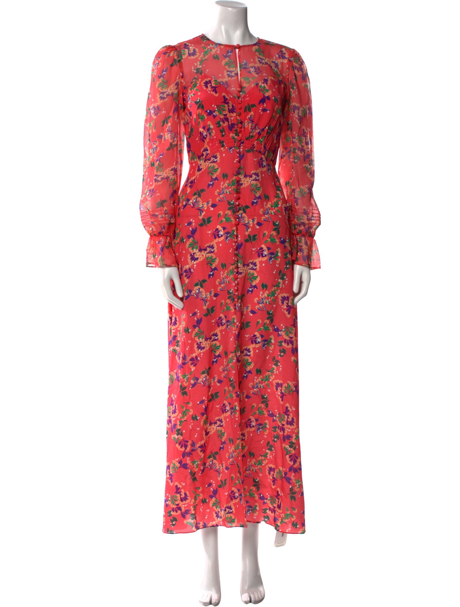 Saloni Silk Long Dress