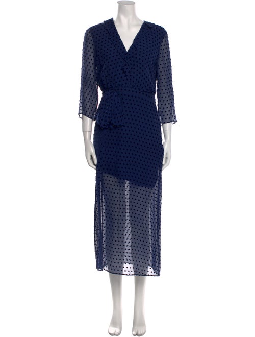 Saloni Polka Dot Print Long Dress