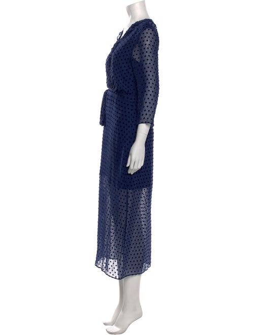 Saloni Polka Dot Print Long Dress