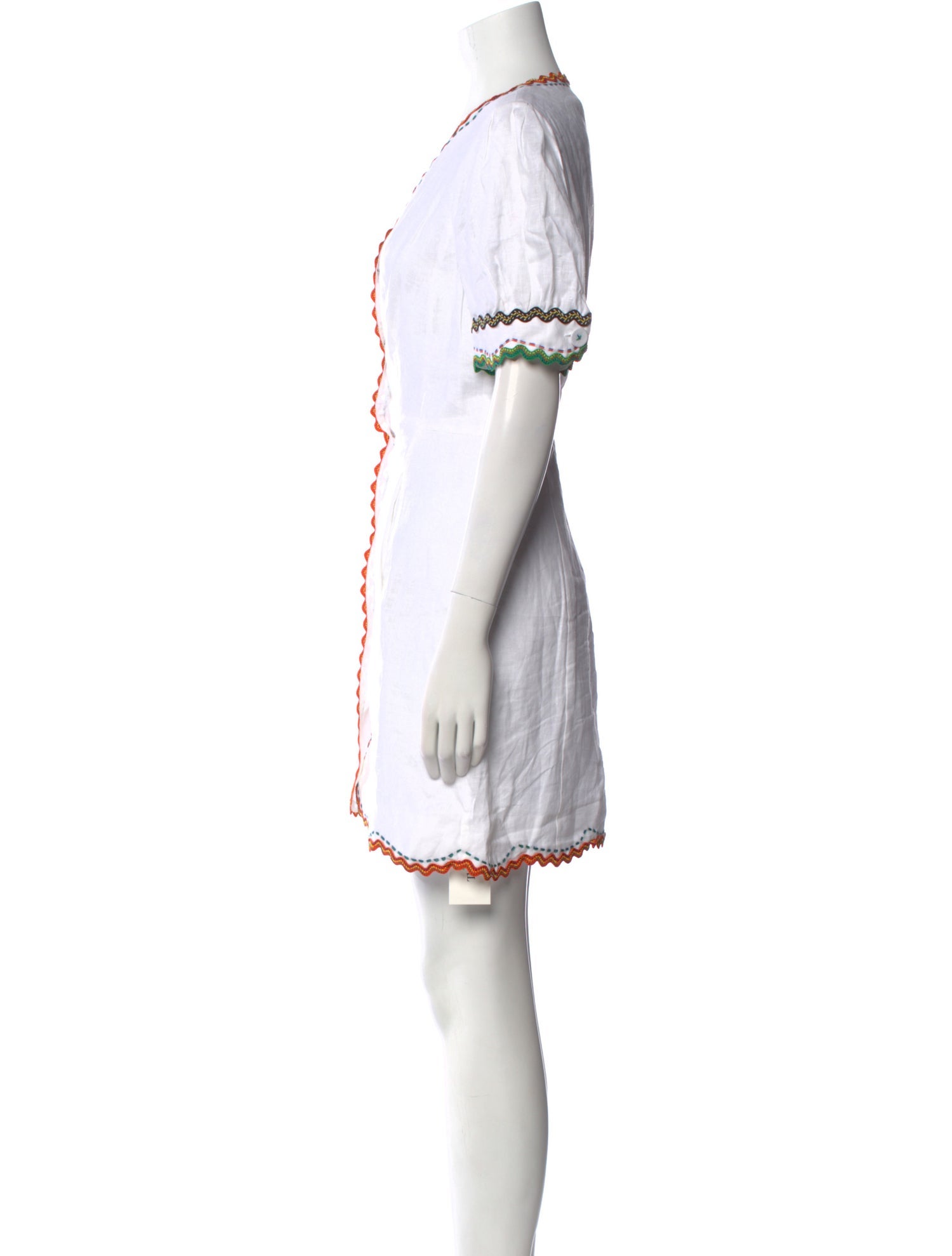 Saloni Linen Mini Dress