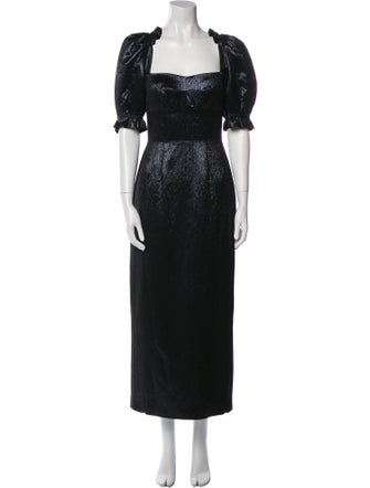 Saloni Printed Long Dress