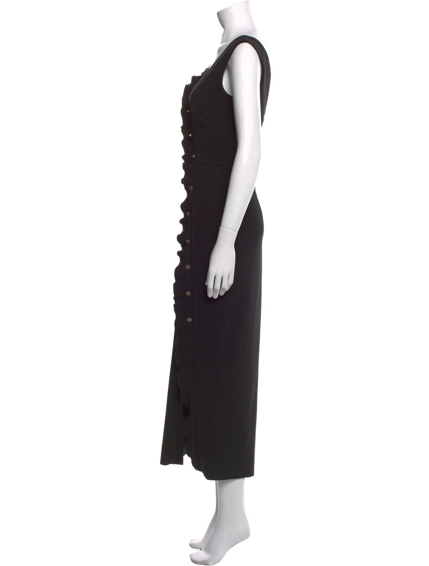 Saloni V-Neck Long Dress