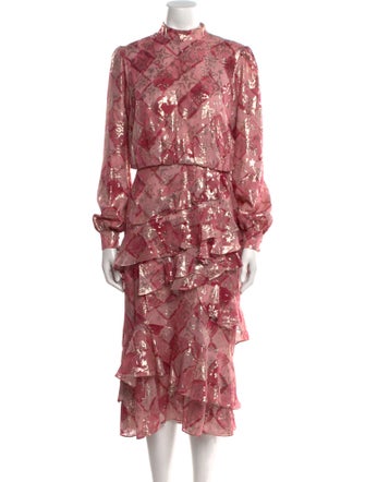 Saloni Silk Knee-Length Dress