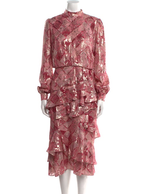 Saloni Silk Knee-Length Dress