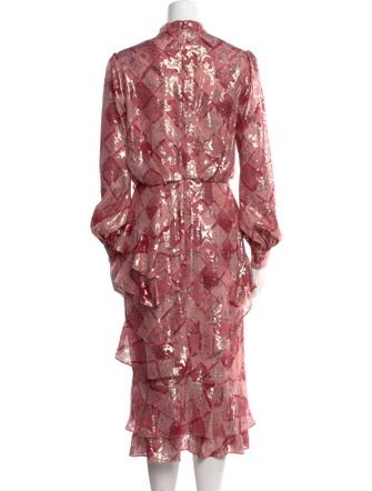 Saloni Silk Knee-Length Dress