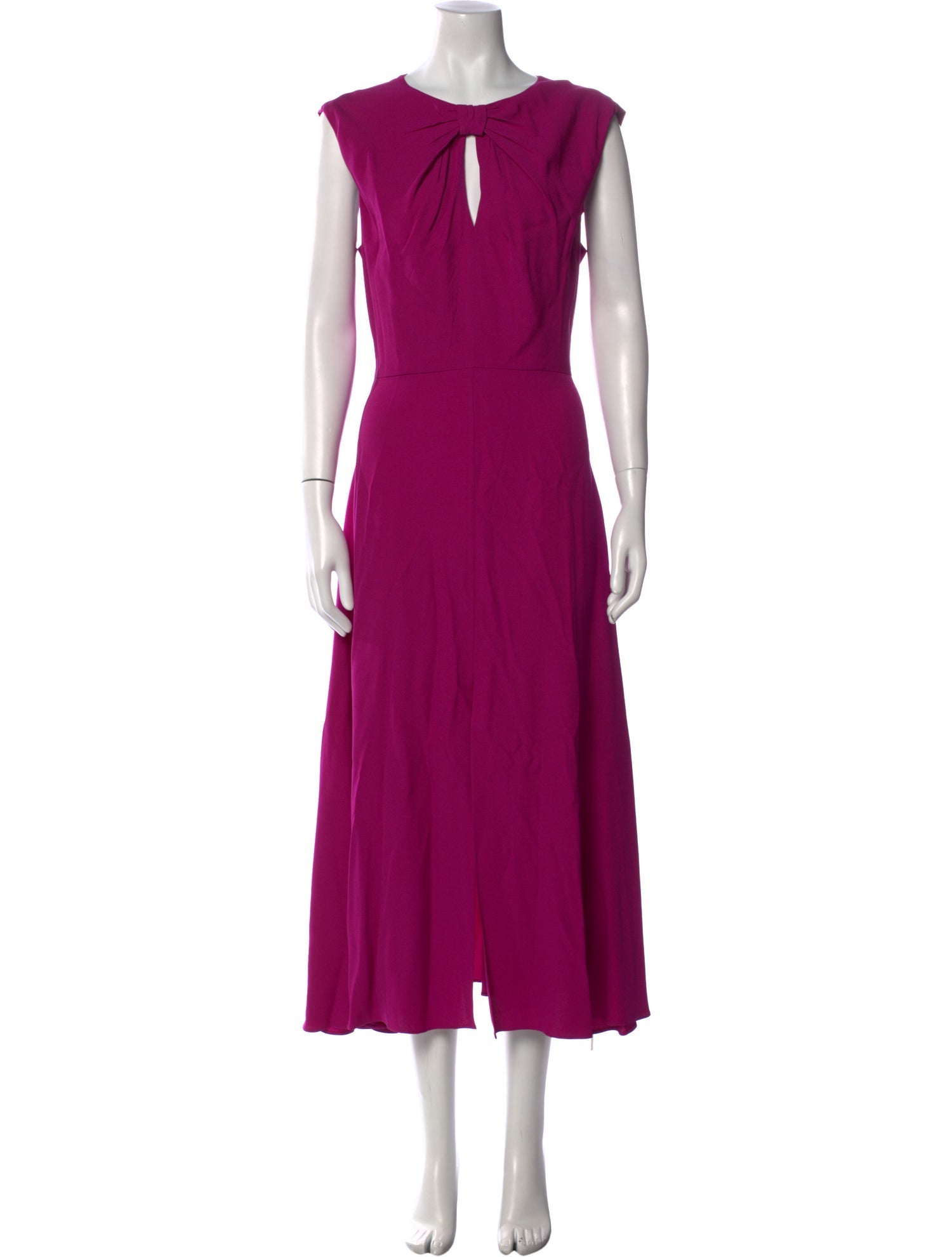 Saloni Crew Neck Long Dress