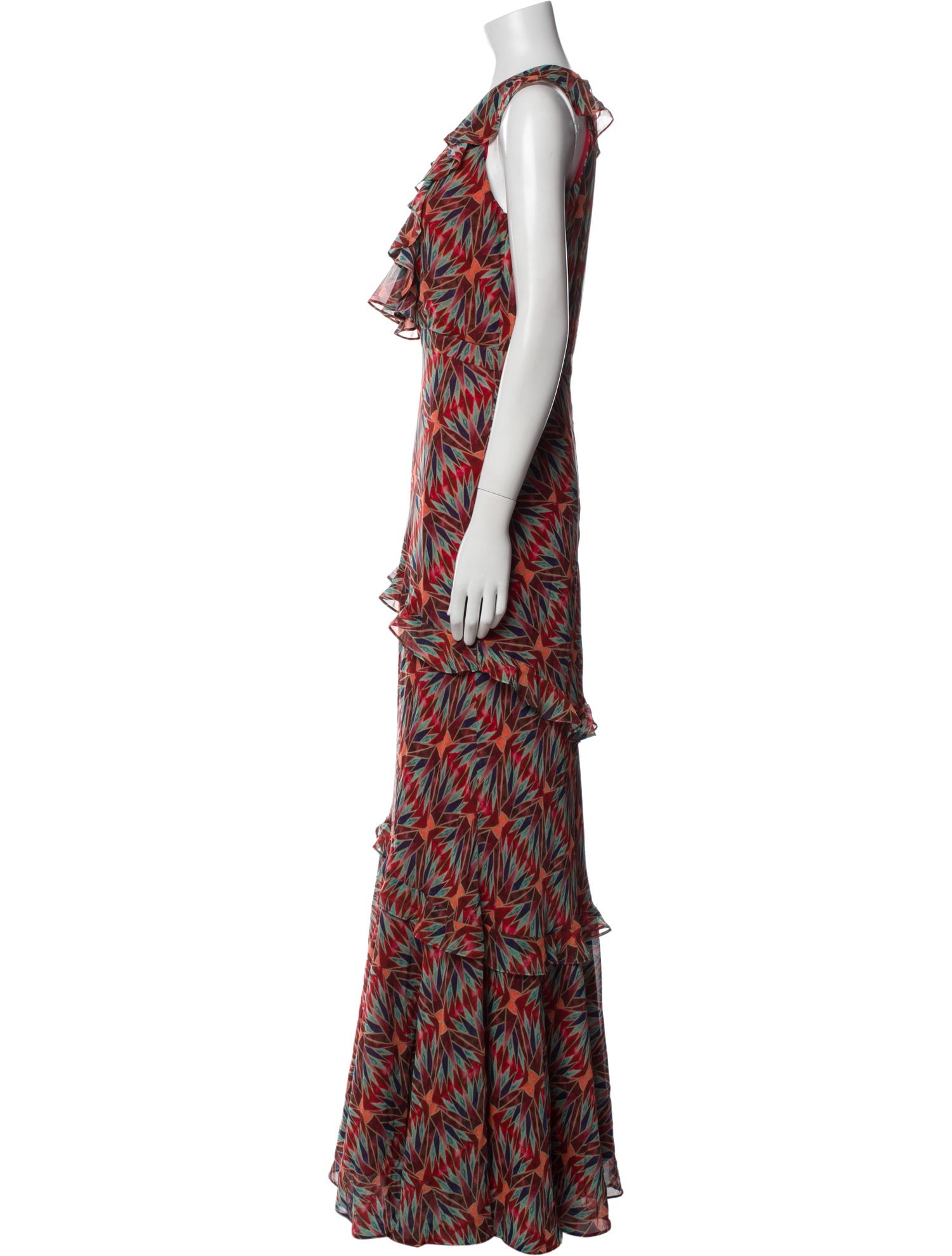 Saloni Silk Long Dress