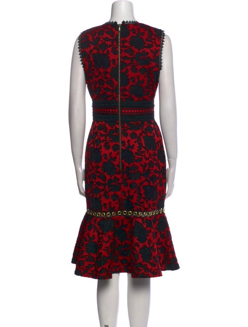 Saloni Printed Midi Length Dress