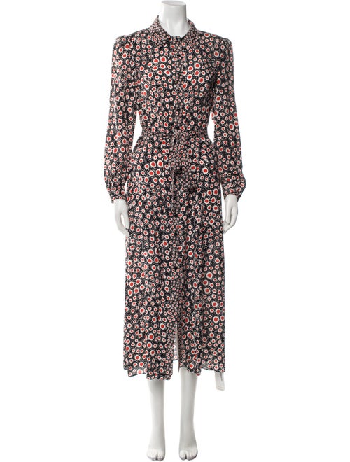 Saloni Silk Midi Length Dress