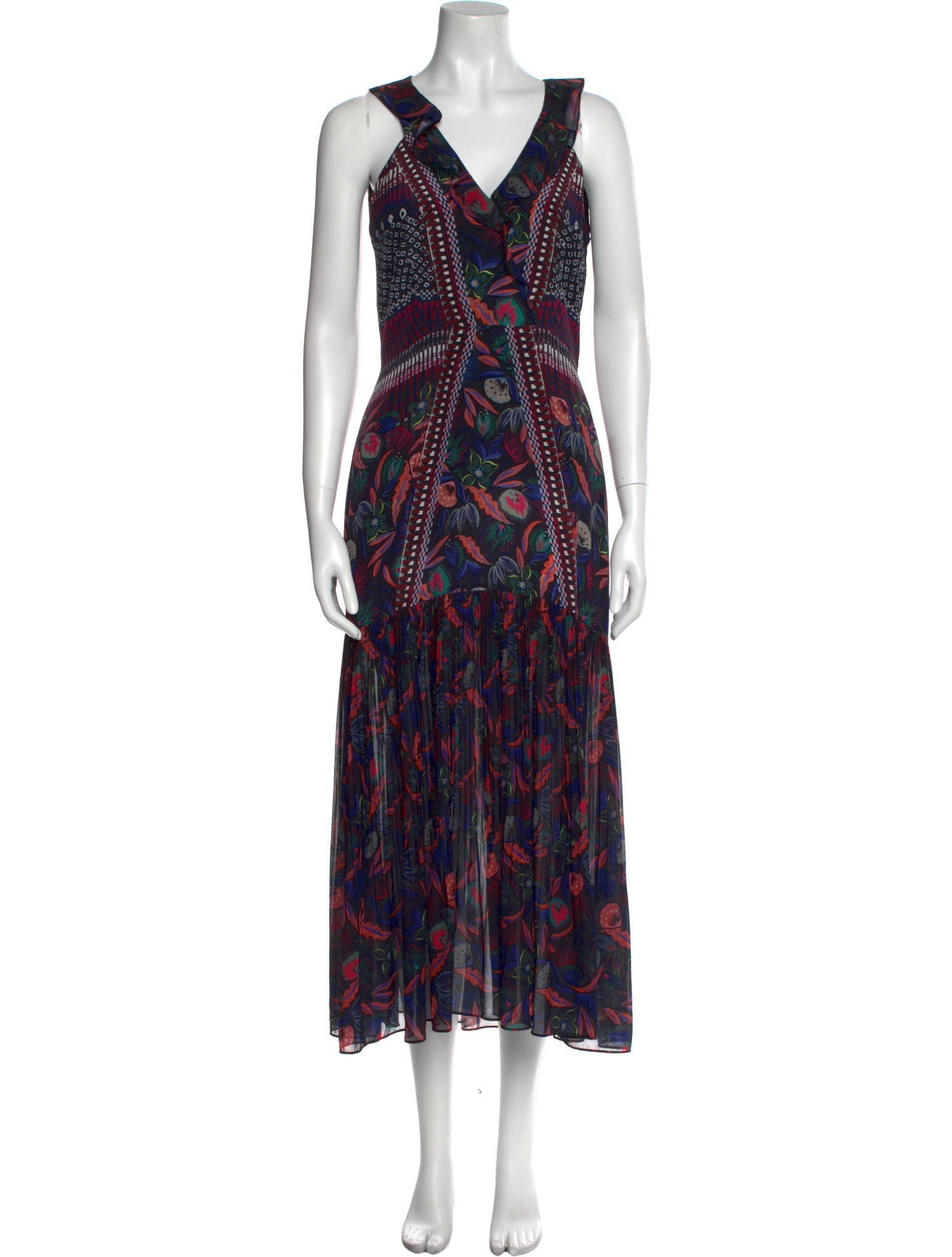 Saloni Silk Long Dress