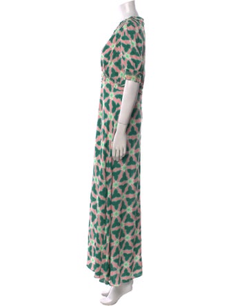 Saloni Printed Long Dress
