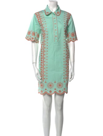 Saloni Graphic Print Mini Dress