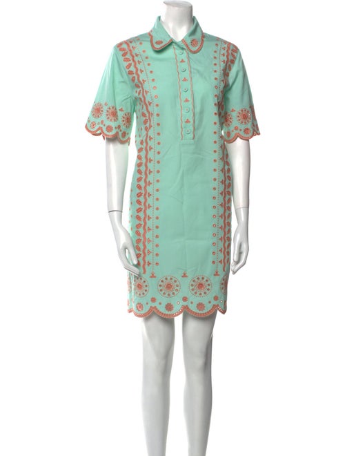 Saloni Graphic Print Mini Dress