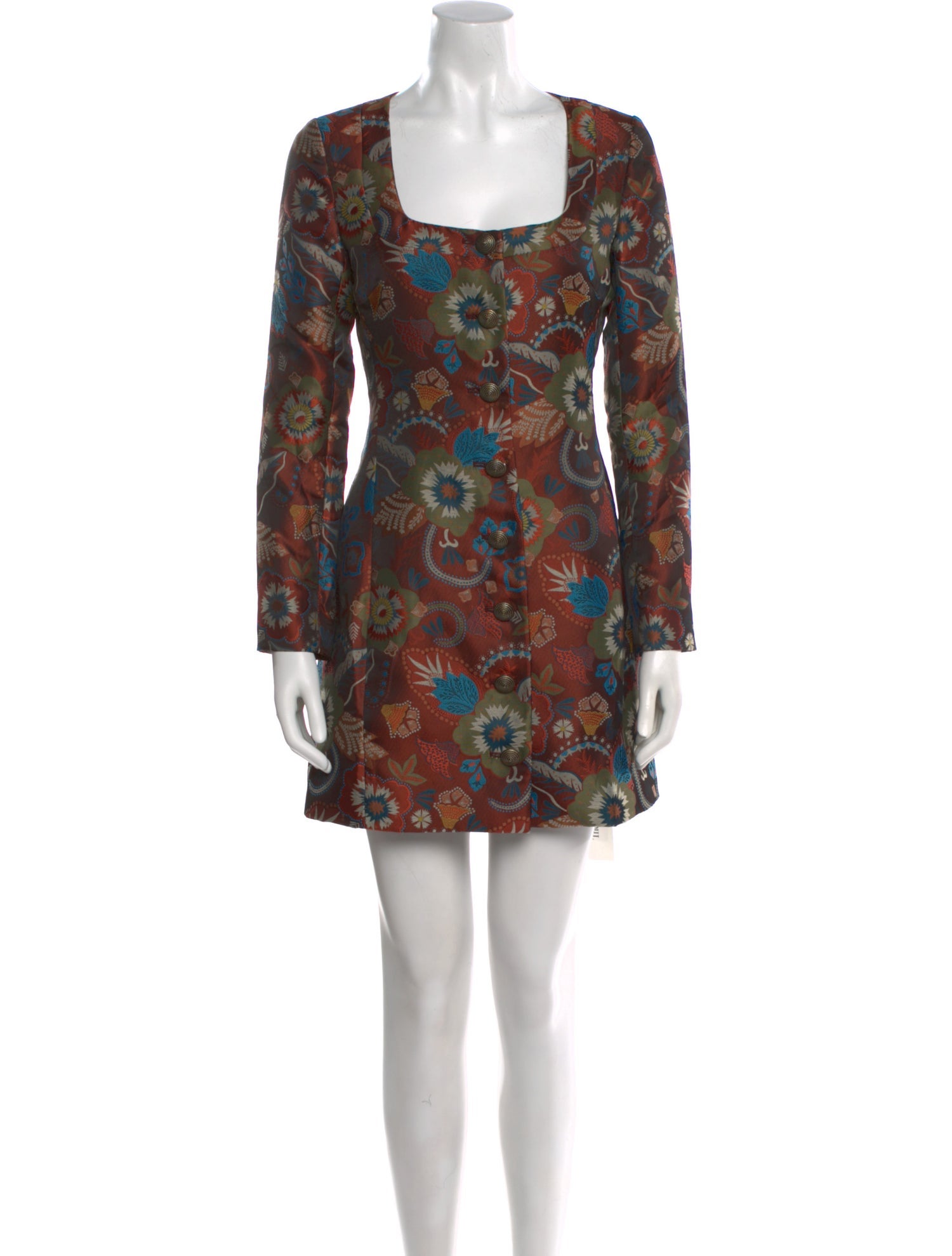 Saloni Floral Print Mini Dress w/ Tags