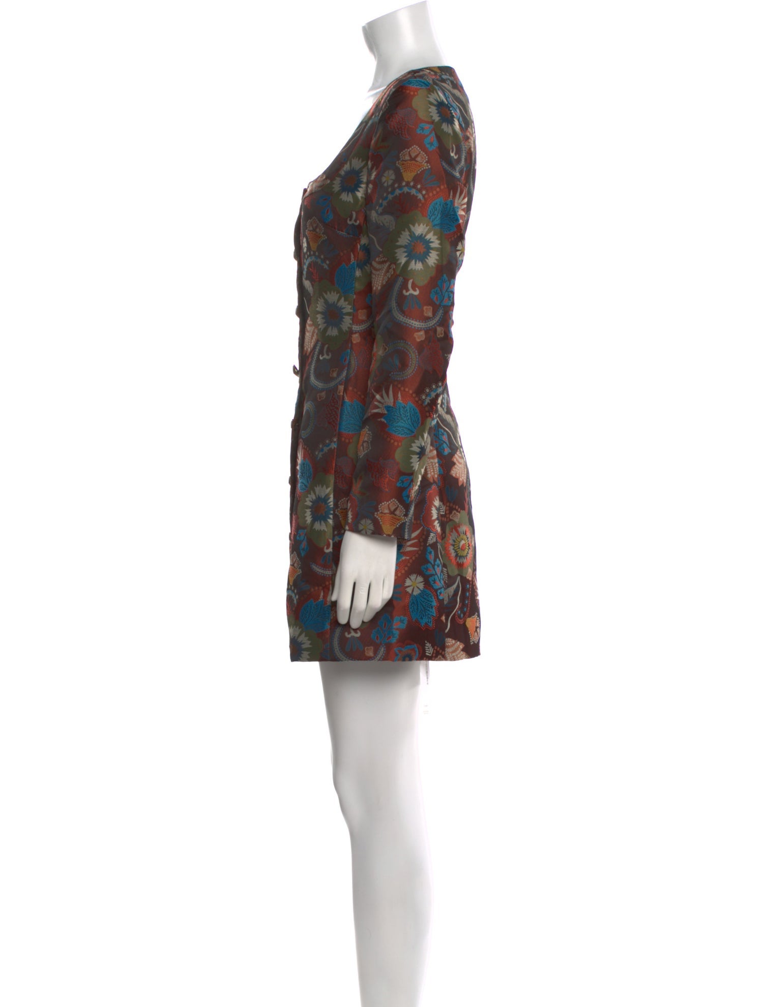 Saloni Floral Print Mini Dress w/ Tags