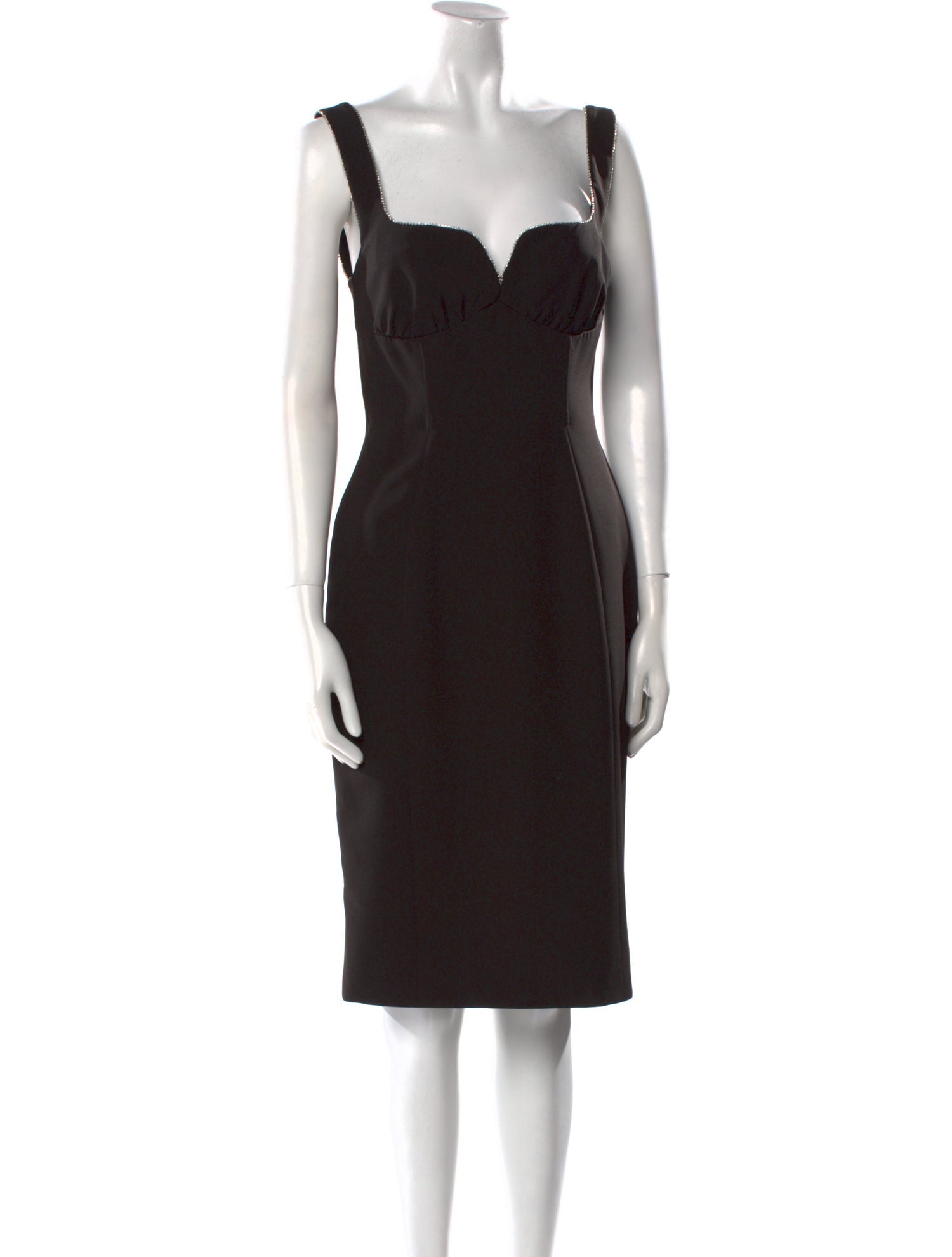 Saloni Square Neckline Knee-Length Dress