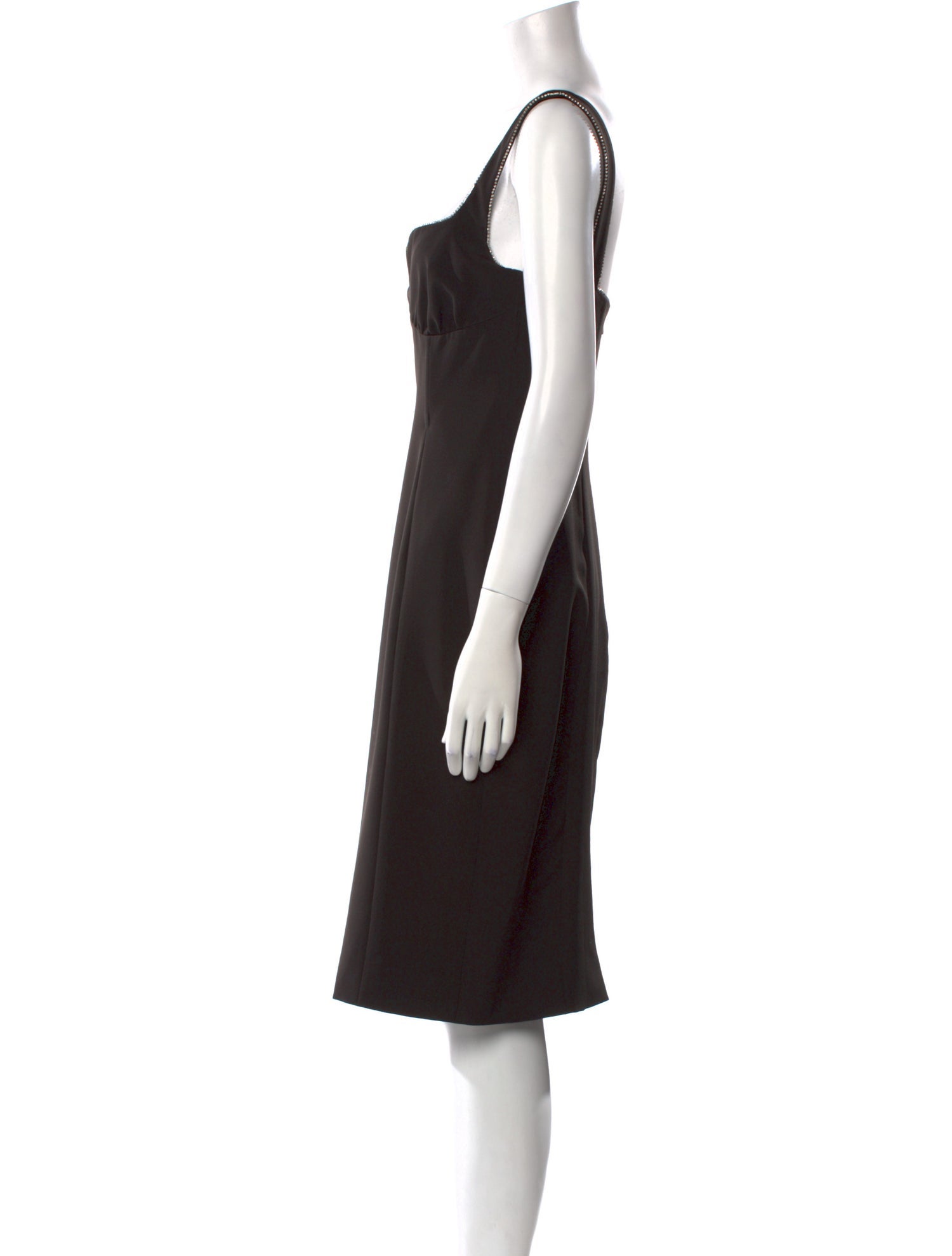 Saloni Square Neckline Knee-Length Dress