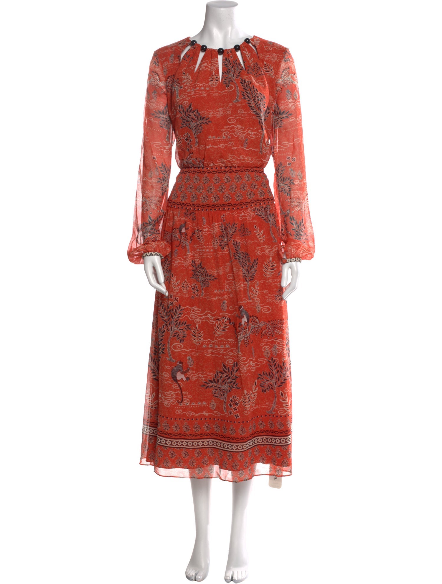 Saloni Silk Knee-Length Dress