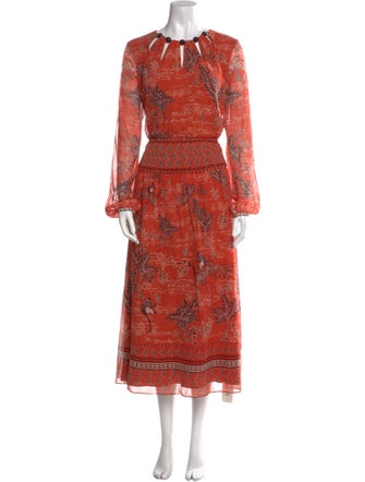 Saloni Silk Knee-Length Dress